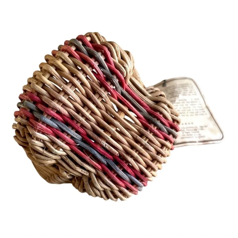 The Boyds Collection Ltd Vintage Miniature Buttock Basket Handmade Multicolor